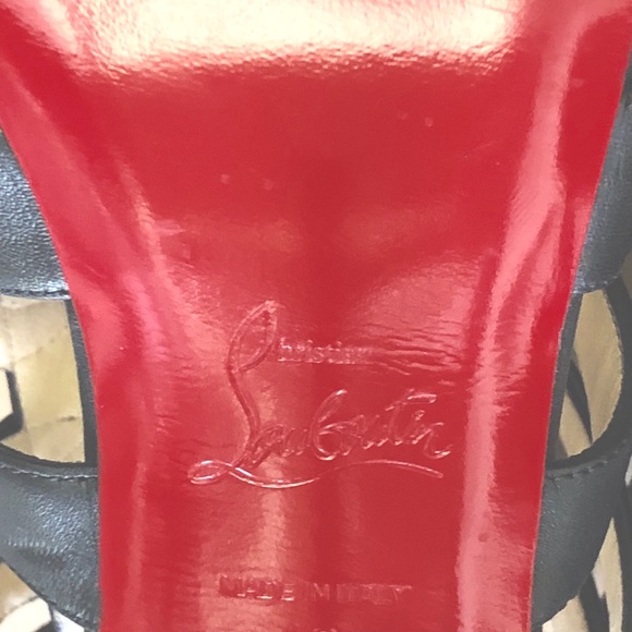 Christian Louboutin Paris Black Calf Heels - Picture 8 of 8